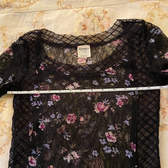 FREE PEOPLE floral lace top XS - Picture 9 of 11